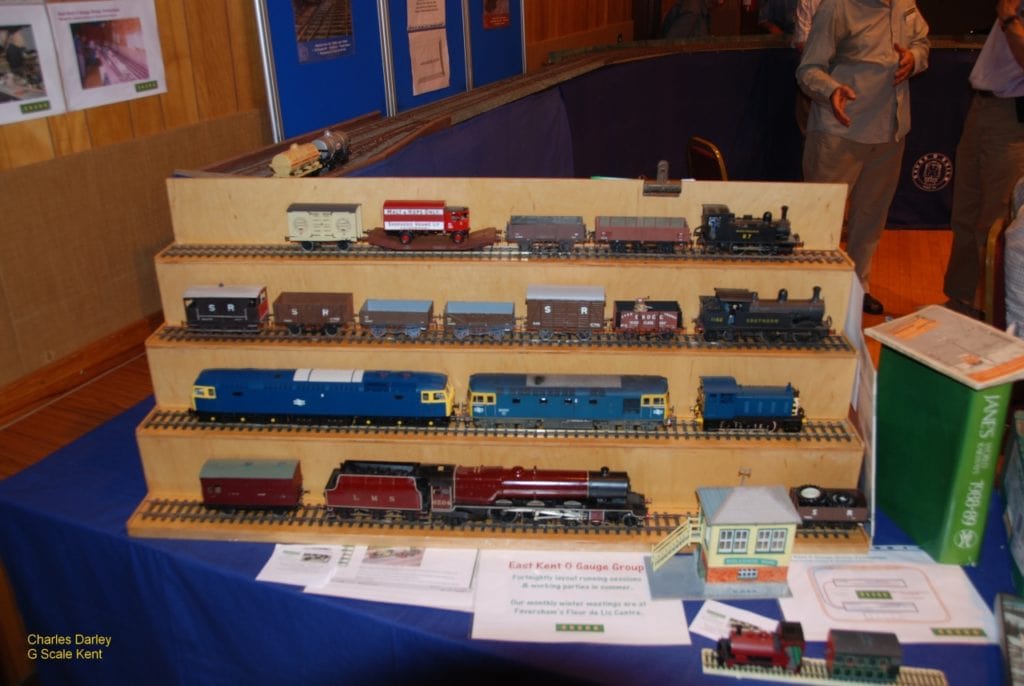 Garden Rail Kent's show at Faversham - ekogg models on display [ Charles Darley ]