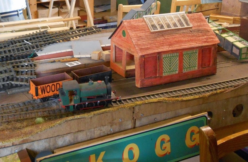 ekogg layout August 16th - Nailbourne goods shed taking shape [Rob M]