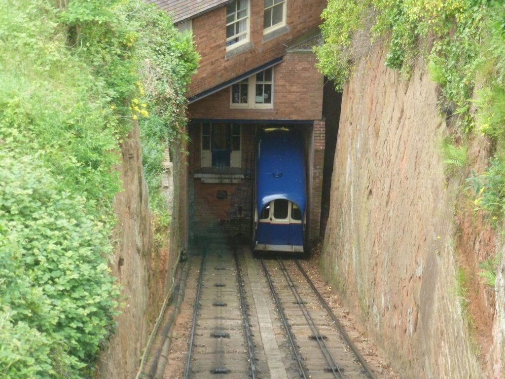 Funicular car at lower station Bridgnorth [Ross S] June 5th