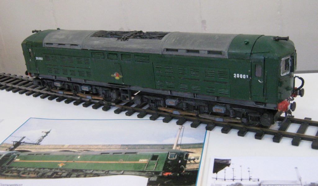 Colin's scratch built SR electric loco at February's Modelling Display [Rob M]