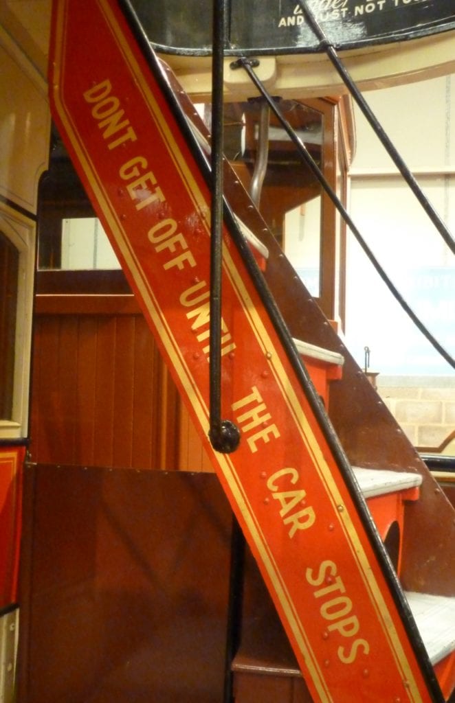 Tram Museum - Southampton open top tram stairs [Ross S] May
