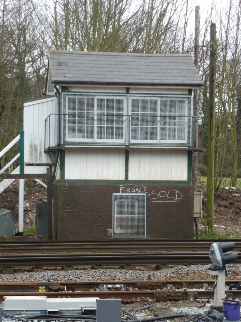 For sale or not for sale, one signal box - Shepherdswell station [ Ross S ] April