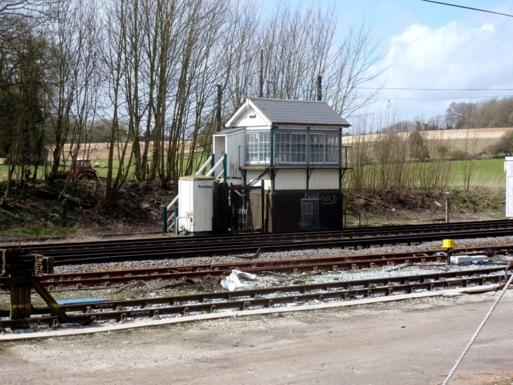 Shepherdswell signal cabin - Perhaps the last LCDR signal cabin in situ [ Ross S ] April