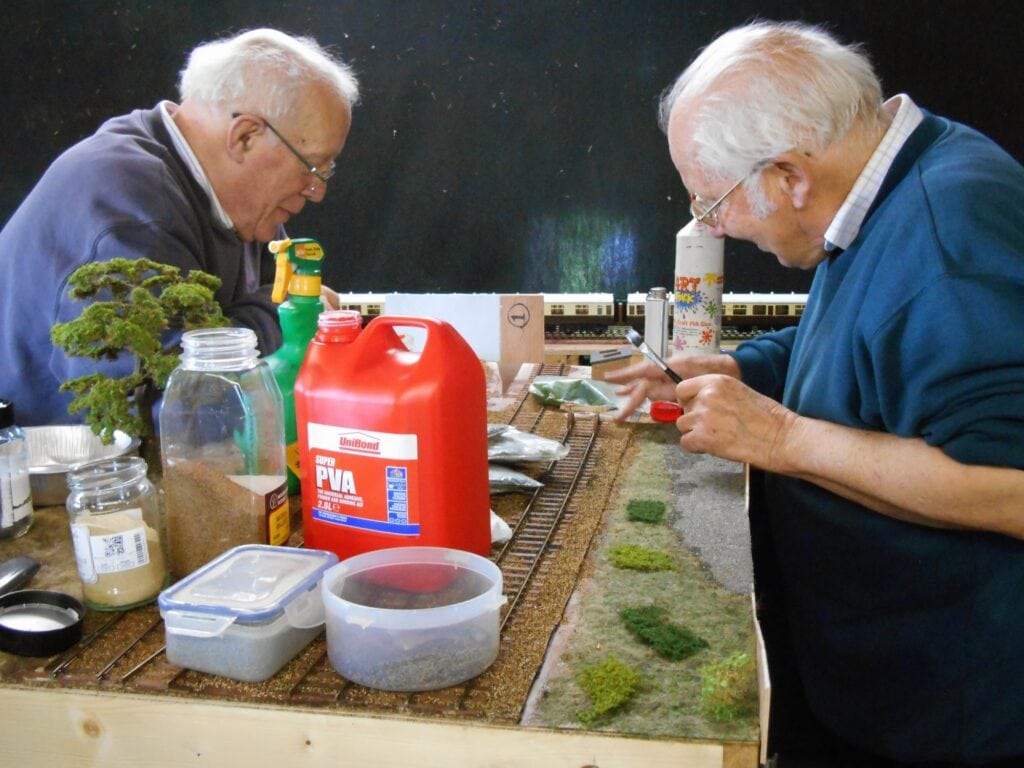 ekogg - Ross s and John P working on vegetation at Edington - May 6 [Rob Moody]