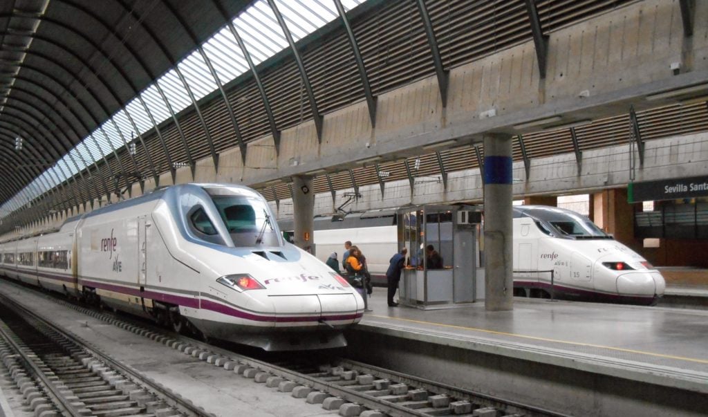 Renfe - Spain - Sevilla - High speed AVE trains of Spanish and French origin - March [Rob M]