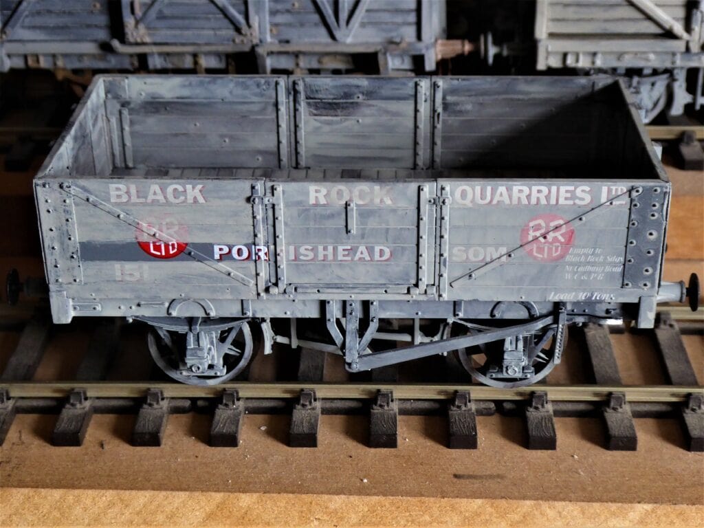 WCPR Black Rock Quarries wagon No.151 weathered 200605