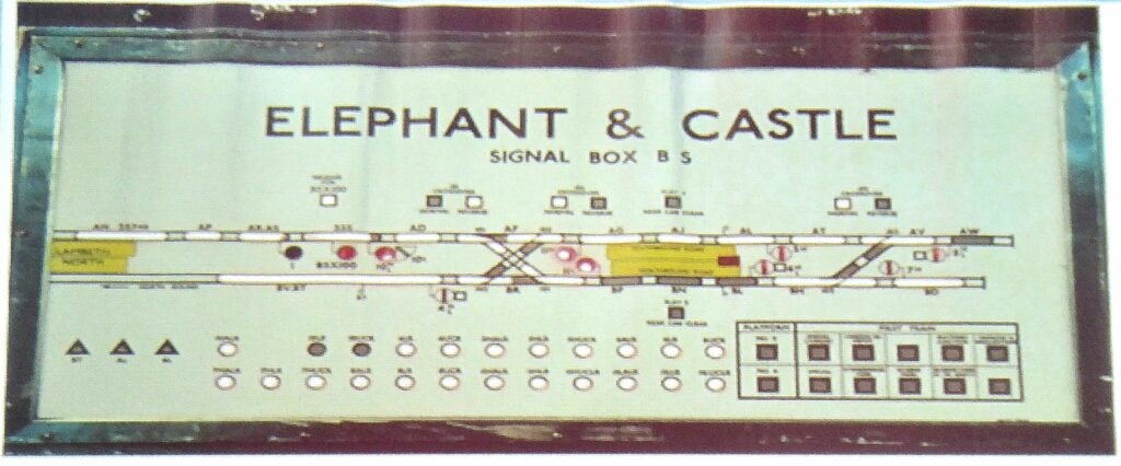 EKOGG 230527 Intro to Signalling by Tim S pt.5 Elephant & Castle track diagram