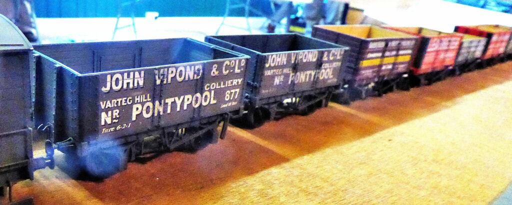 EKOGG 250416 rake of Private Owner S. Wales coal wagons Bill