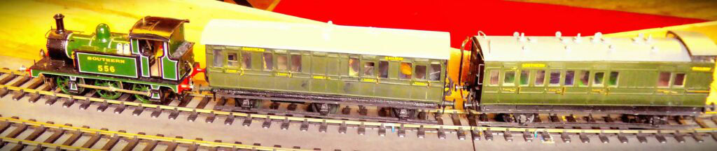 EKOGG 250618 ex-SECR P class 0-6-0T with 4 and 6-wheel coaches