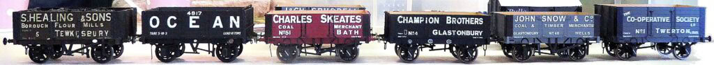 EKOGG 260506 Modelling table with S&DR PO wagons David G